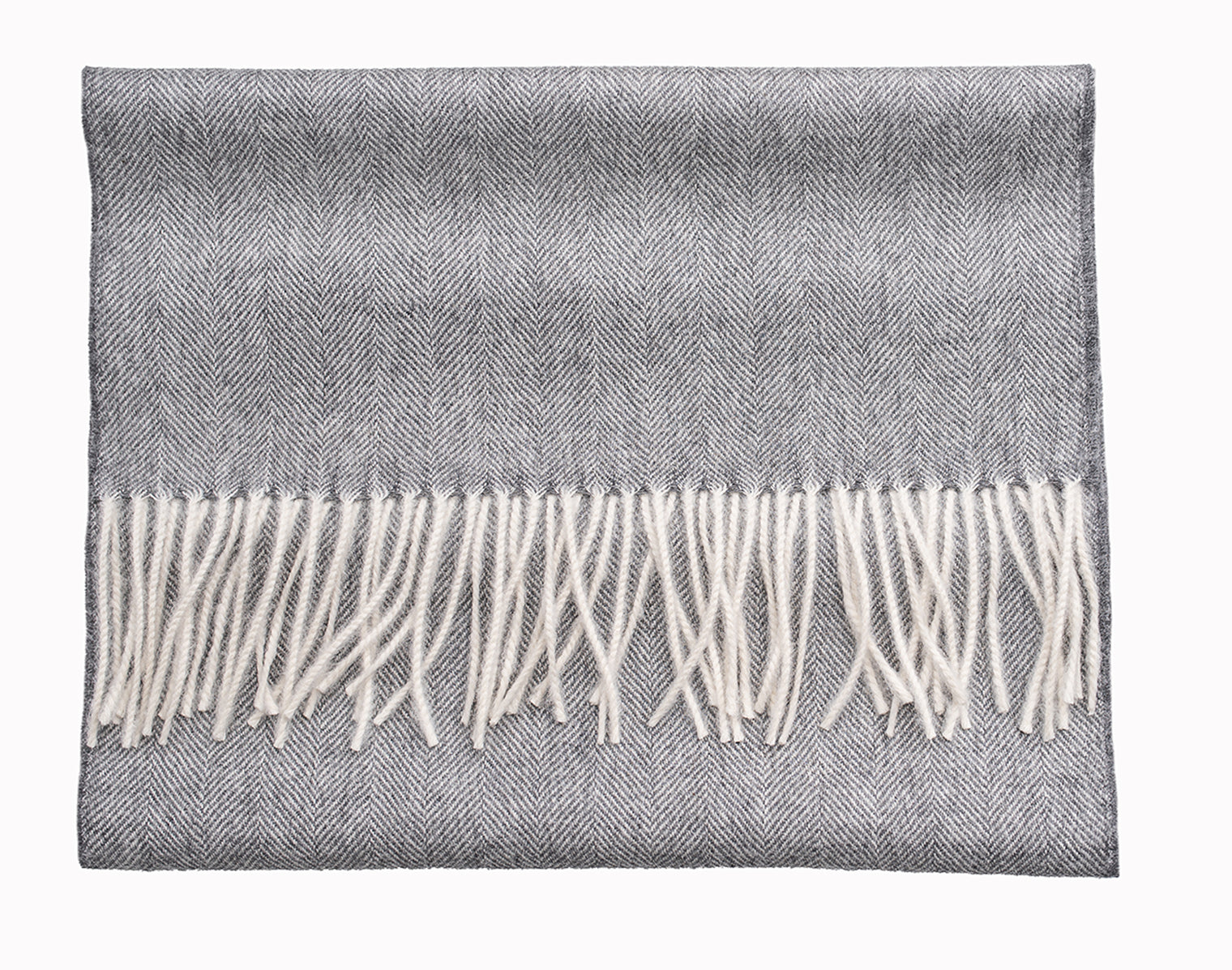 Premium Baby Alpaca Herringbone Scarf