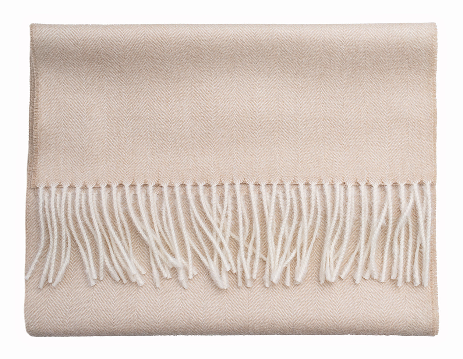 Premium Baby Alpaca Herringbone Scarf