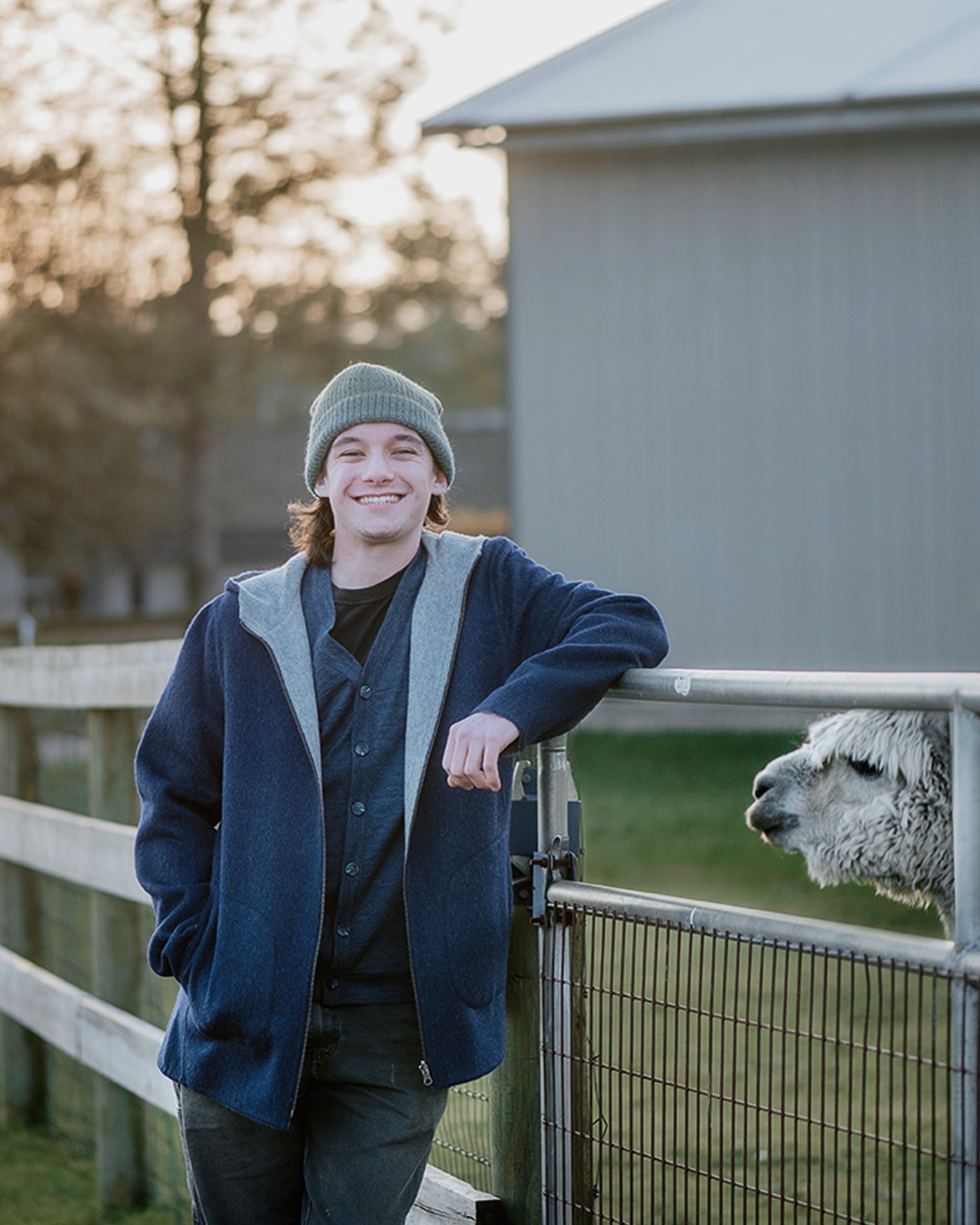 Men's Reversible Alpaca Jacket