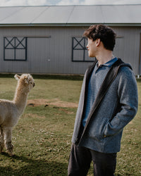 Men's Reversible Alpaca Jacket