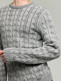 Men's Yasikov Alpaca Sweater Grey