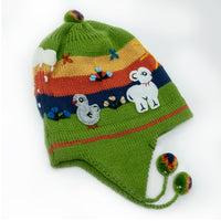 Children's Chullo Hat With Pom Poms