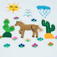 Children's T-Shirt Hand Embroidered