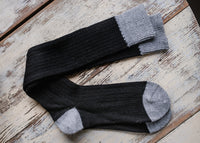 Colourblock Knee High Alpaca Socks