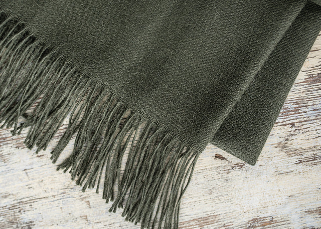 Unicolour Classic Alpaca Shawl