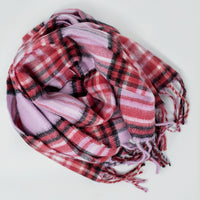 Plaid Baby Alpaca Scarf