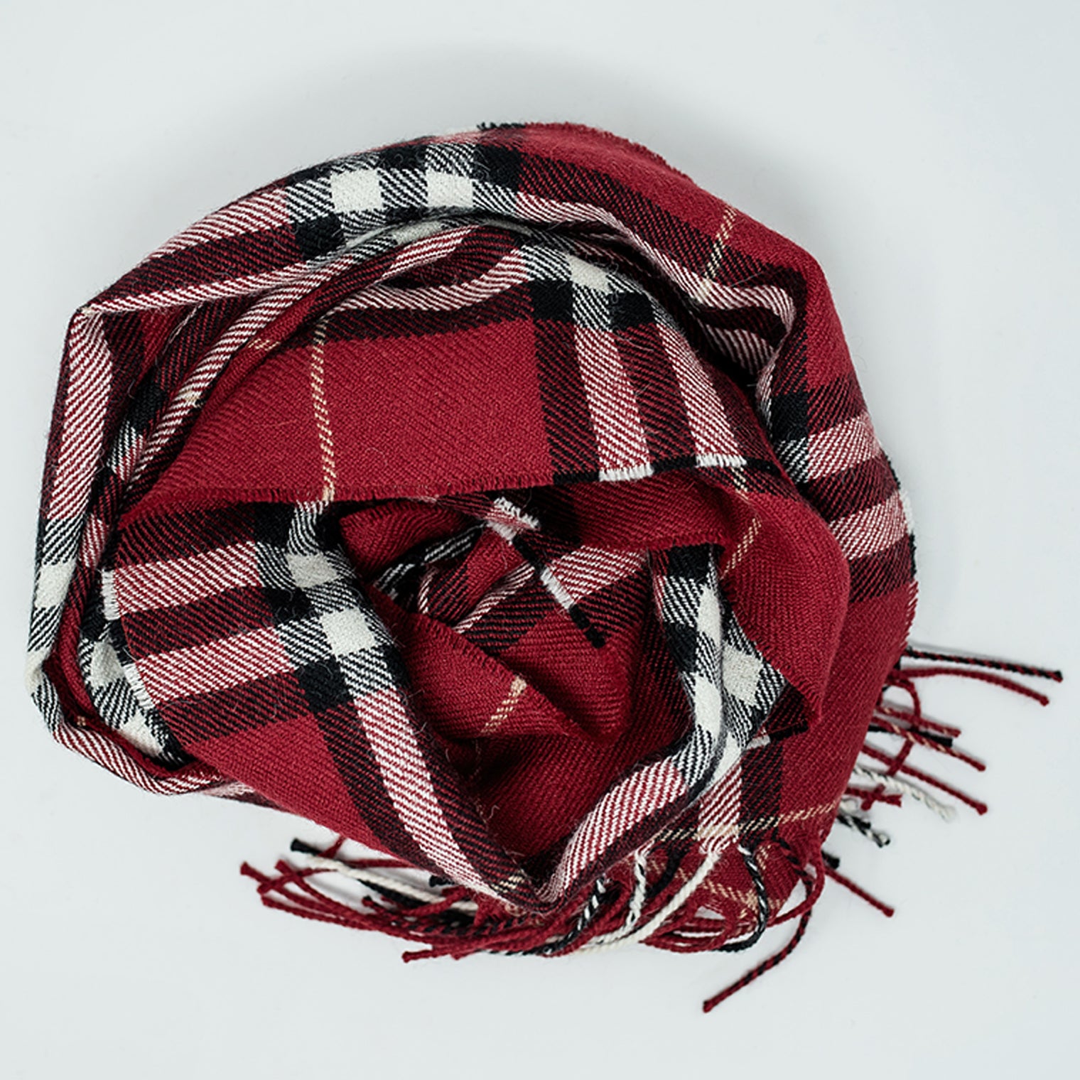 Plaid Baby Alpaca Scarf