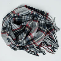 Plaid Baby Alpaca Scarf