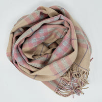 Plaid Baby Alpaca Scarf