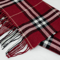 Plaid Baby Alpaca Scarf