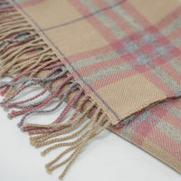 Plaid Baby Alpaca Scarf