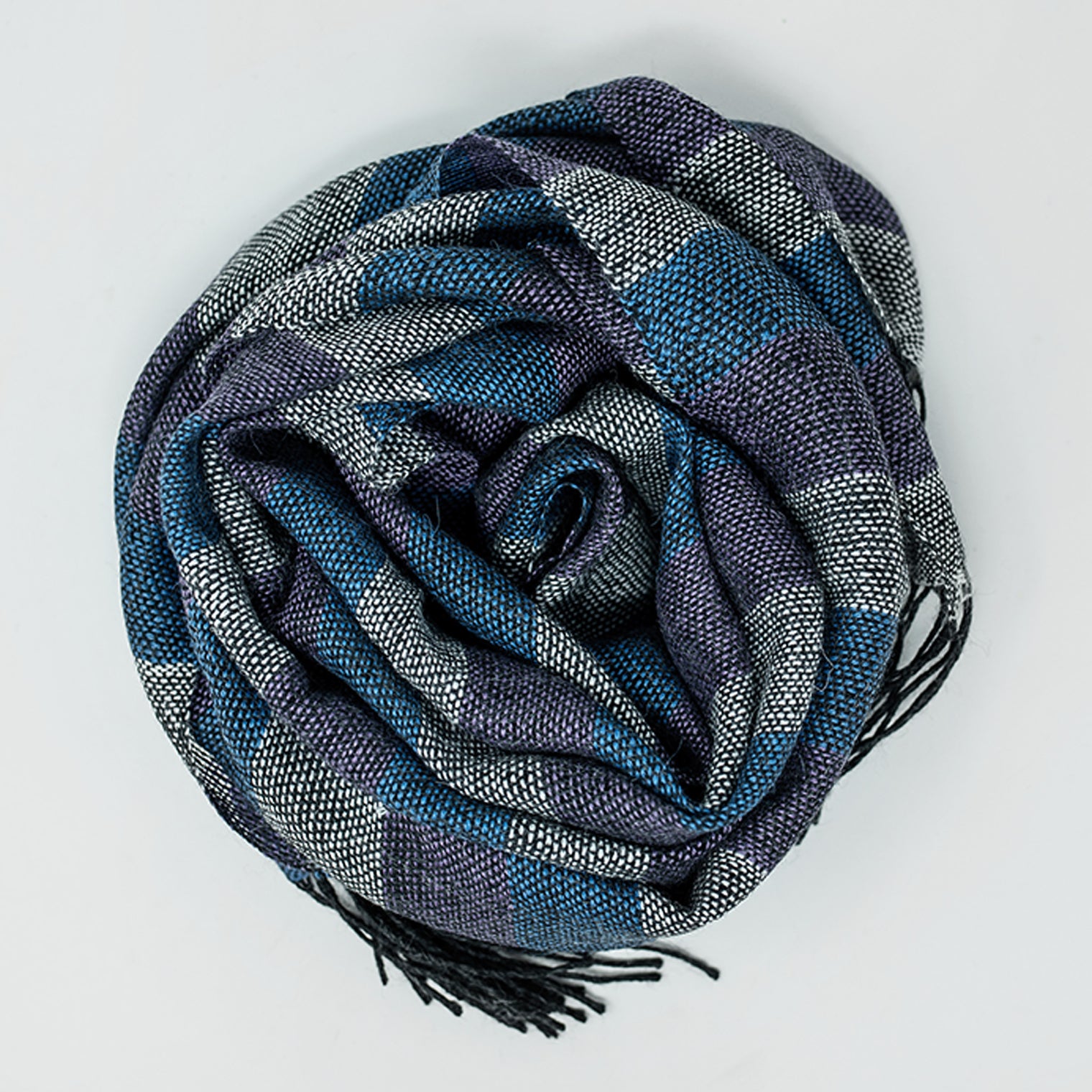 Plaid Baby Alpaca Scarf