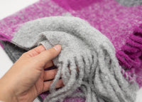 Classic Plaid Chunky alpaca Scarf