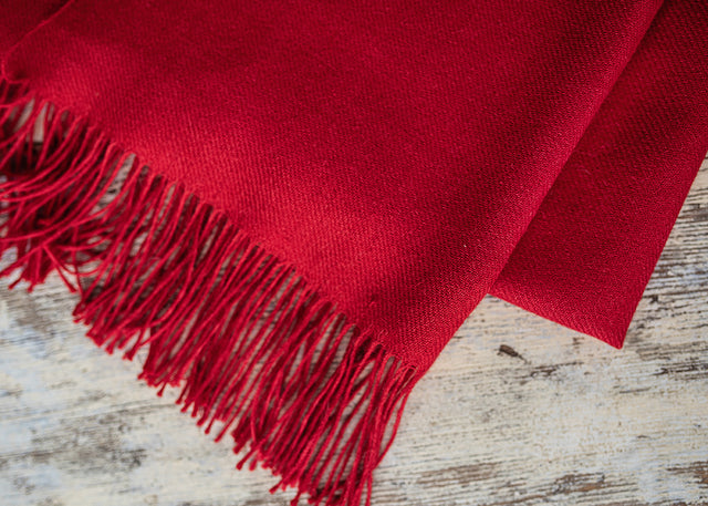 Unicolour Classic Alpaca Shawl
