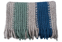 Extra-Thick Striped Alpaca Chalina Maca