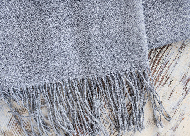 Unicolour Classic Alpaca Shawl