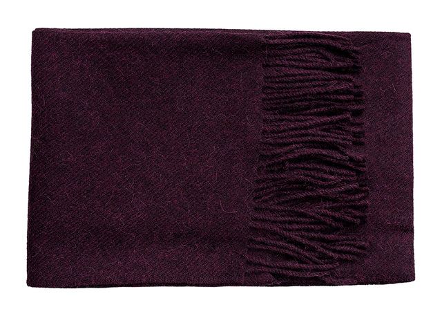Solid Twill Alpaca Scarf
