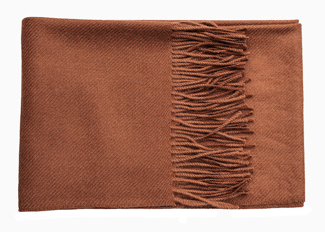 Solid Twill Alpaca Scarf