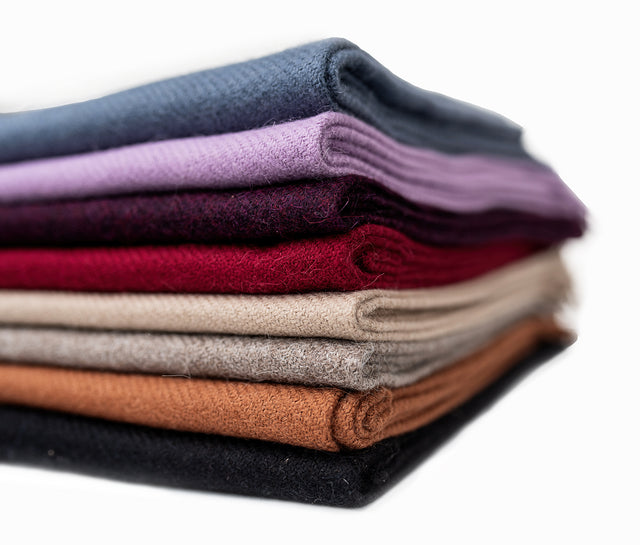 Solid Twill Alpaca Scarf
