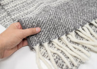 Striped Alpaca Boucle Scarf
