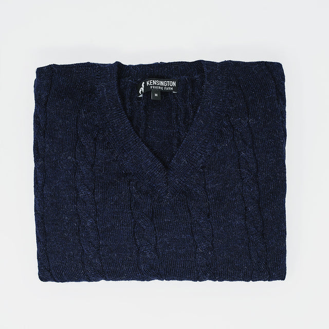 Men's Braid Alpaca Sweater