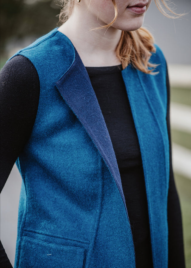 Women's Reversible Ava Alpaca Vest
