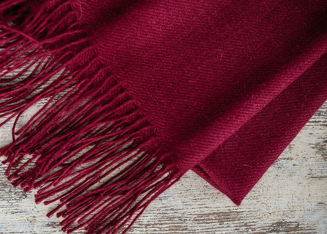 Unicolour Classic Alpaca Shawl