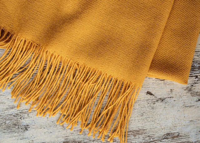 Unicolour Classic Alpaca Shawl