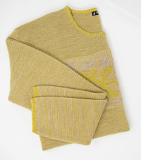 Ladies' Alpaca Pullover Sweater w/Motif Panel