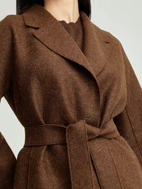 Yrene Felted Alpaca Wrap Coat