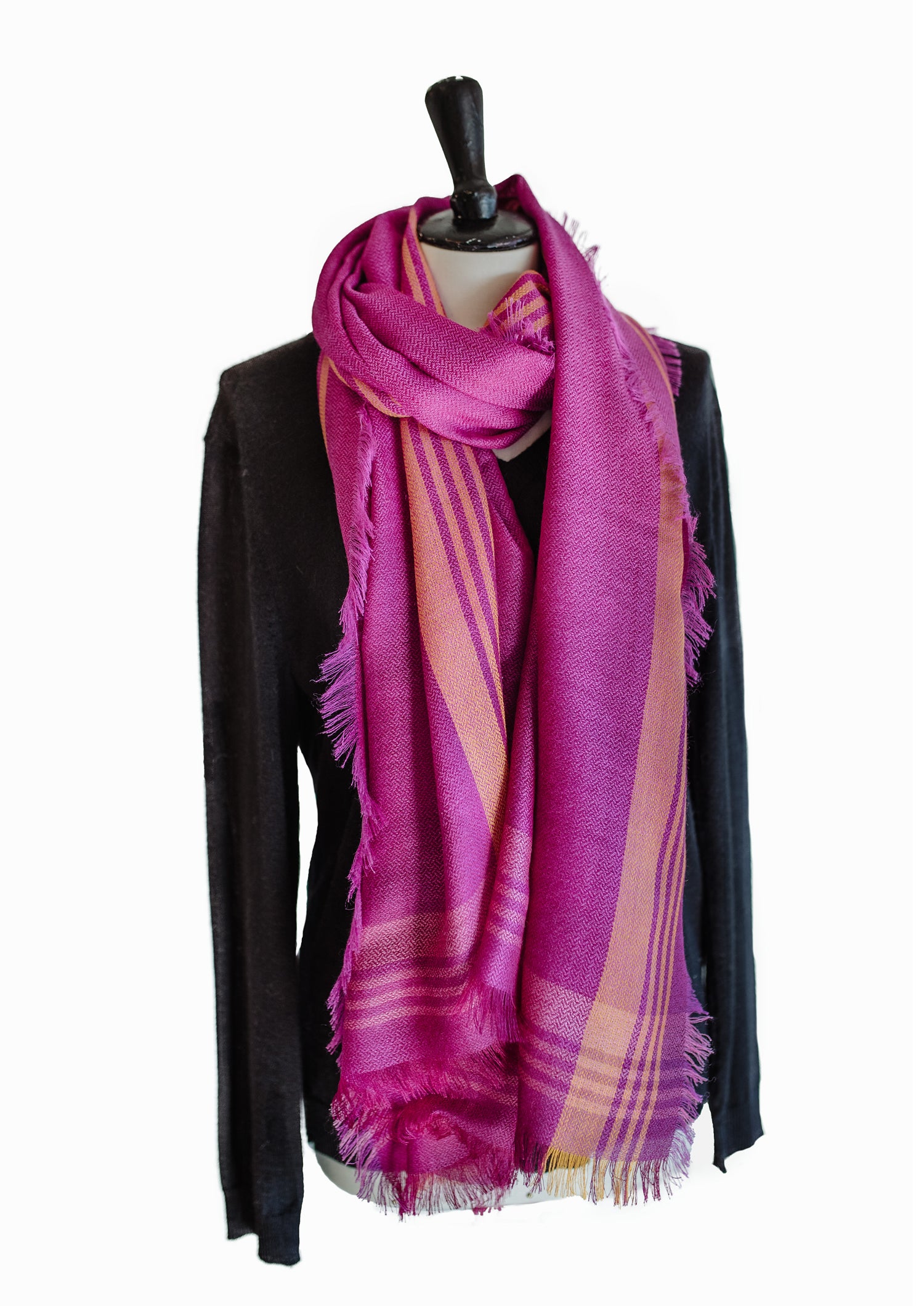 Baby Alpaca and Silk Shawl
