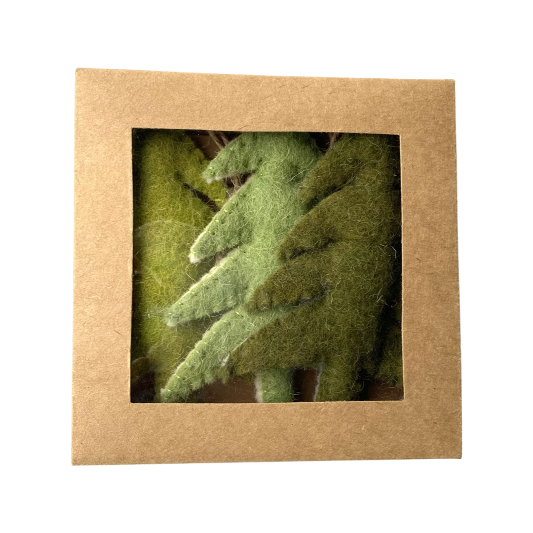 Felted Tree Ornaments