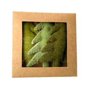 Felted Tree Ornaments