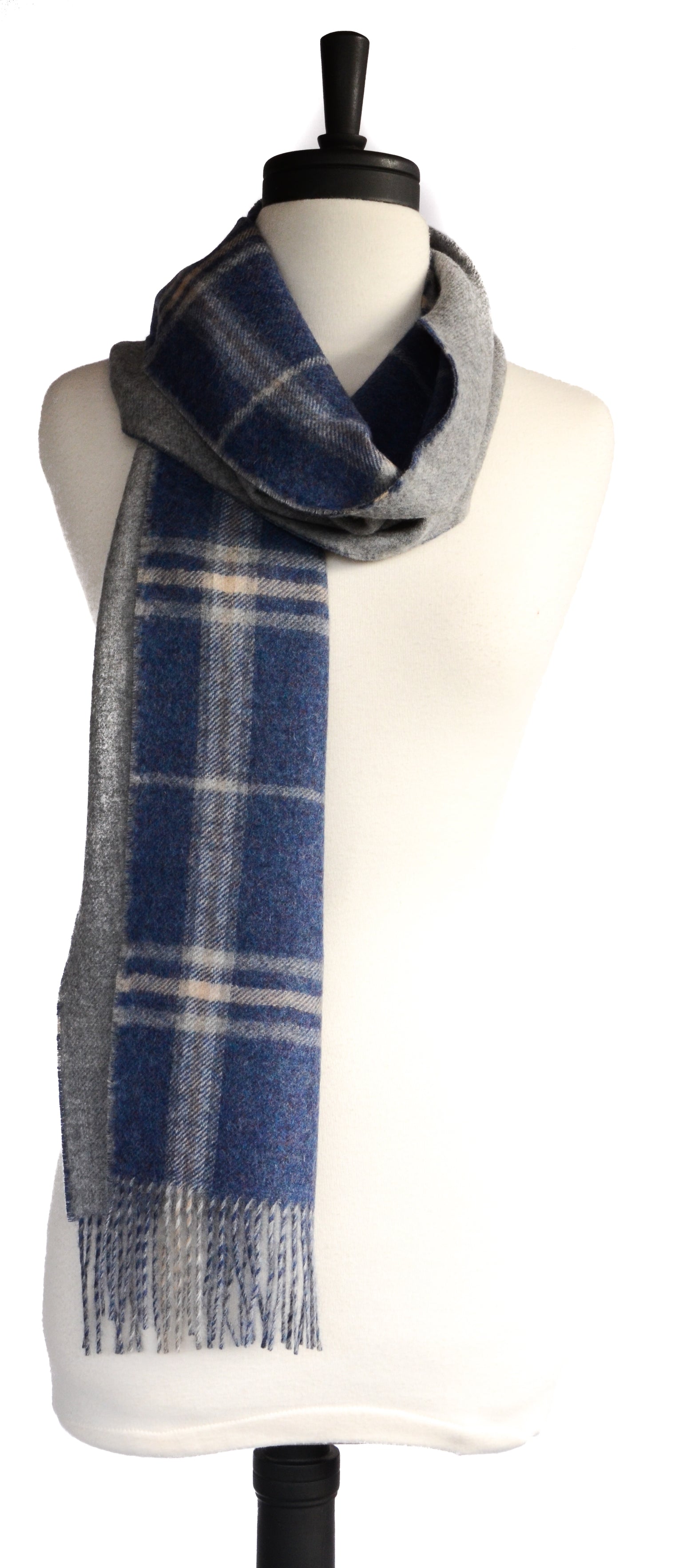 Double Faced Plaid Scarf