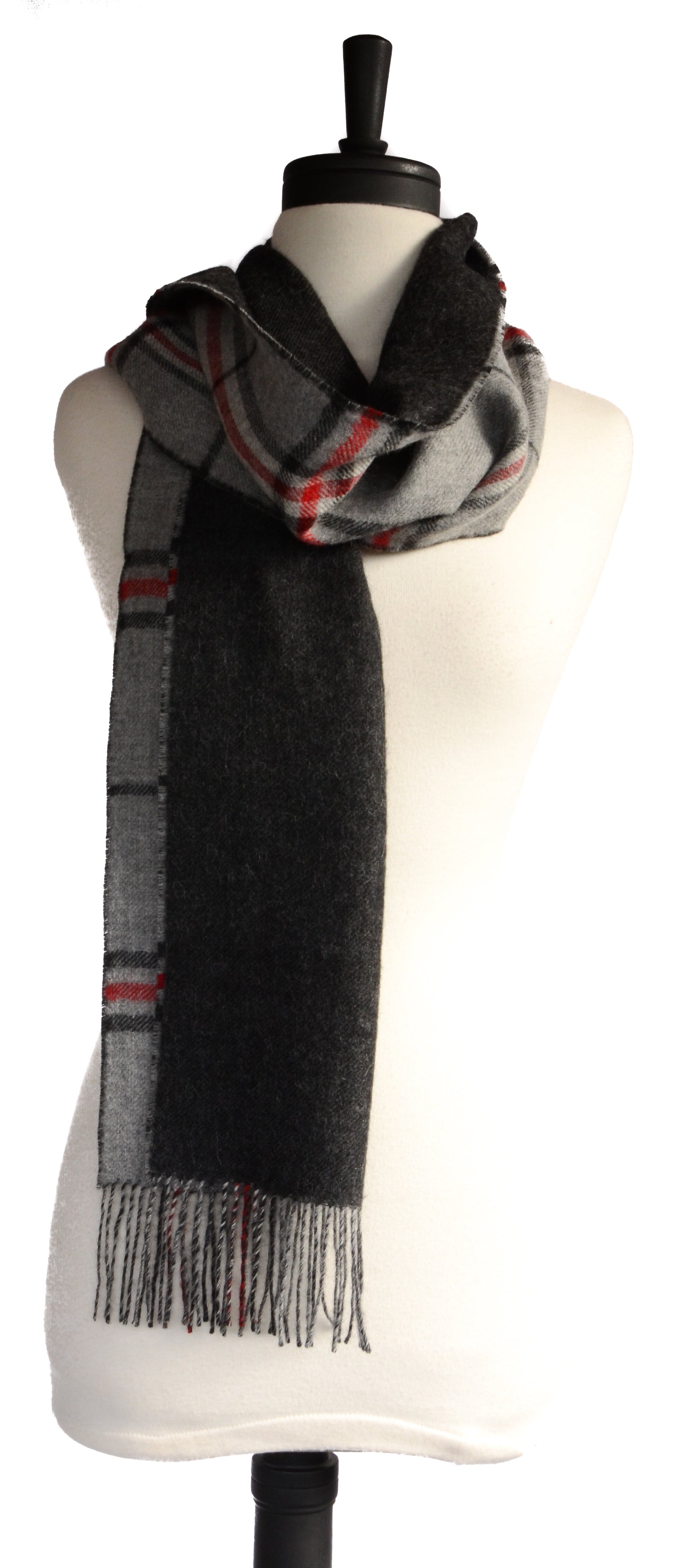 Double Faced Plaid Scarf