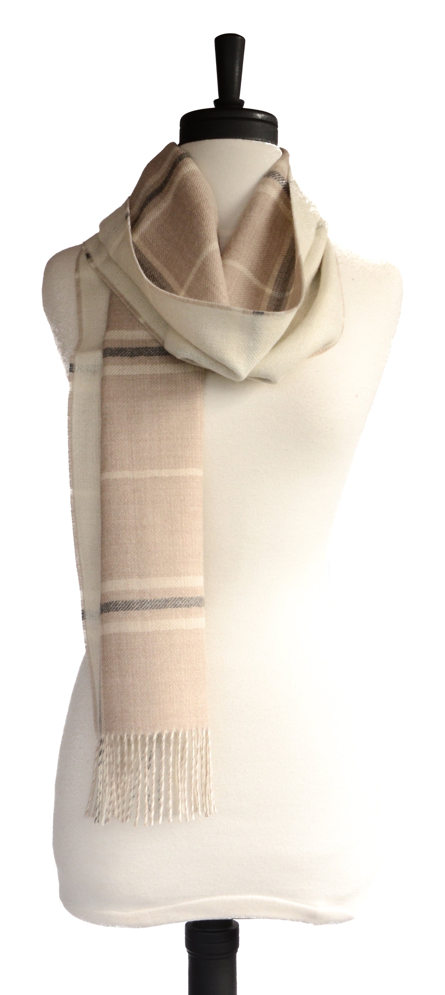 Double Faced Plaid Scarf