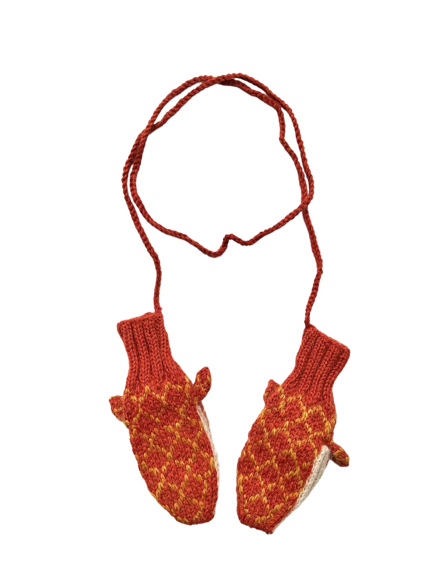 Giraffe Hand Knit Alpaca Mittens