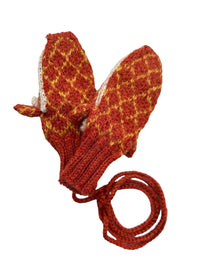 Giraffe Hand Knit Alpaca Mittens