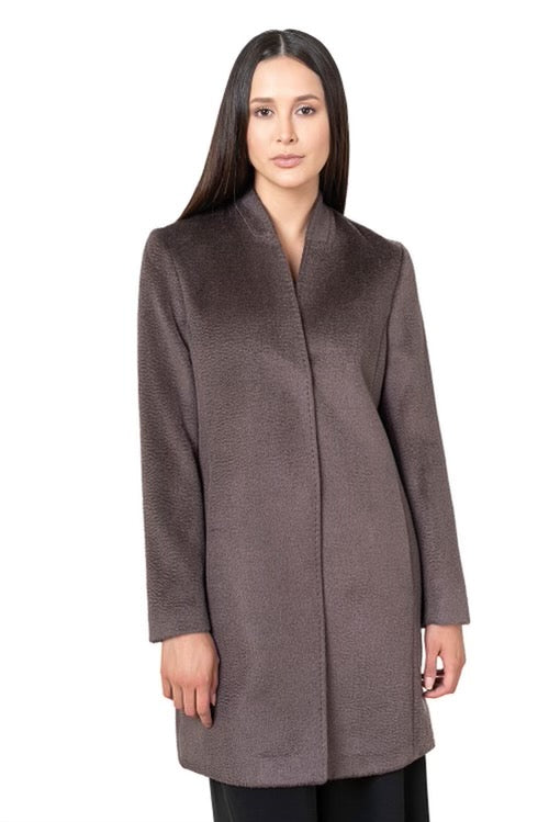 V-Neck Suri Alpaca Coat