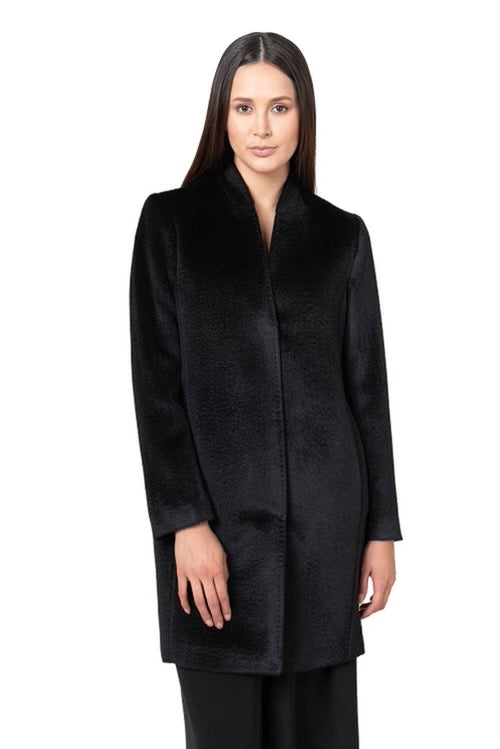 V-Neck Suri Alpaca Coat