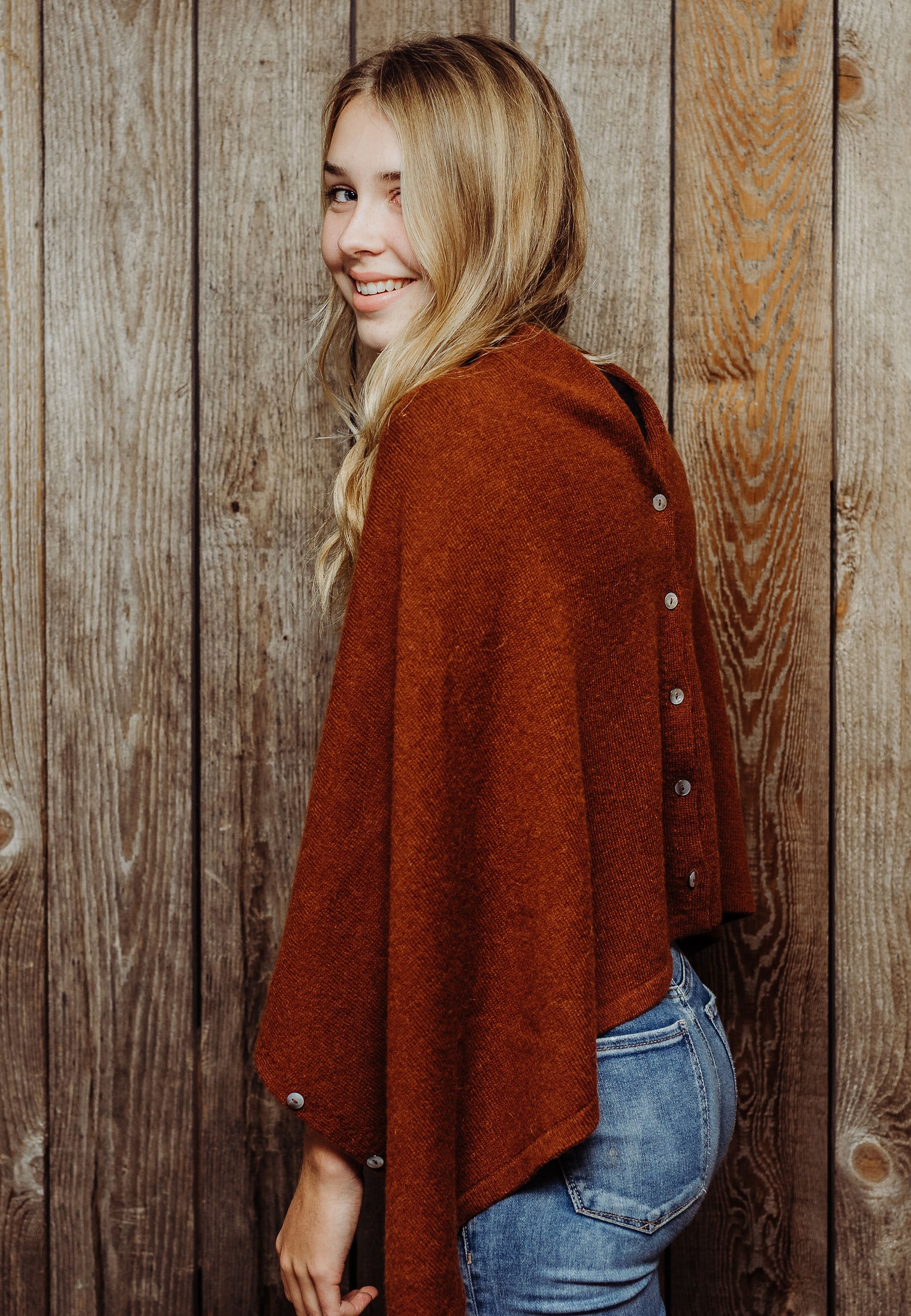 'Signature' Royal Baby Alpaca Poncho