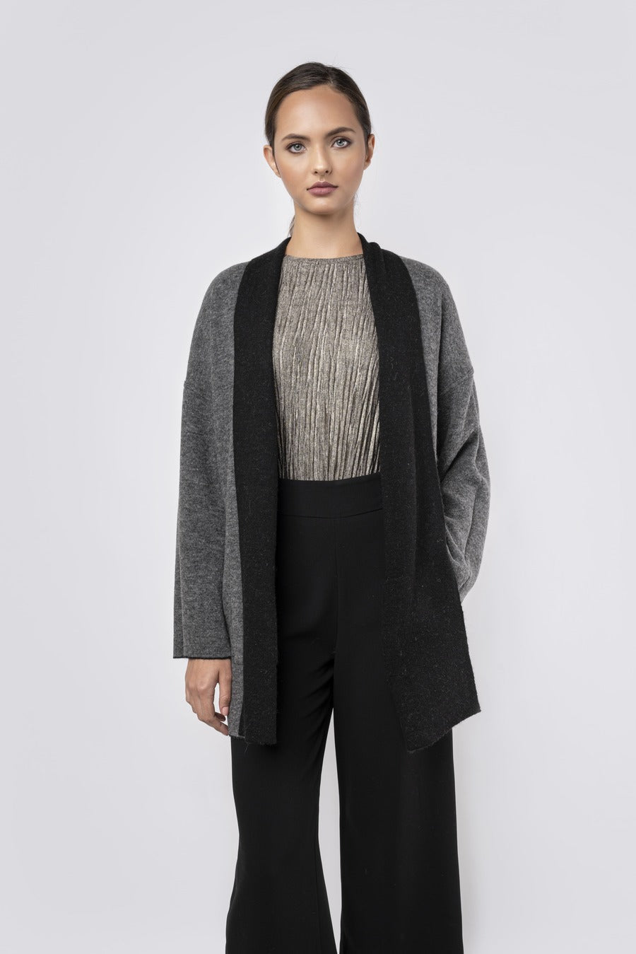Reversible Alpaca Cardigan