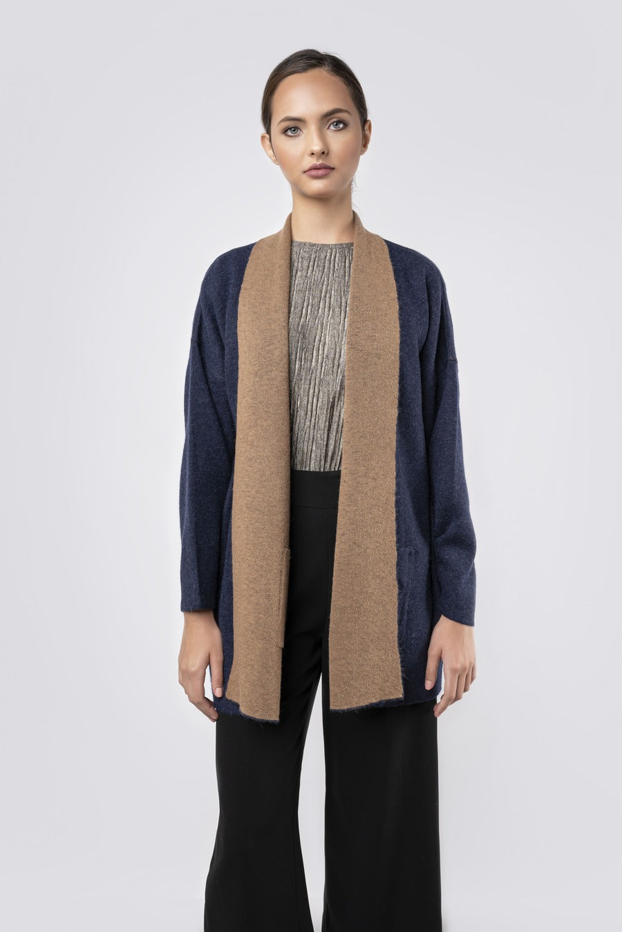 Reversible Alpaca Cardigan