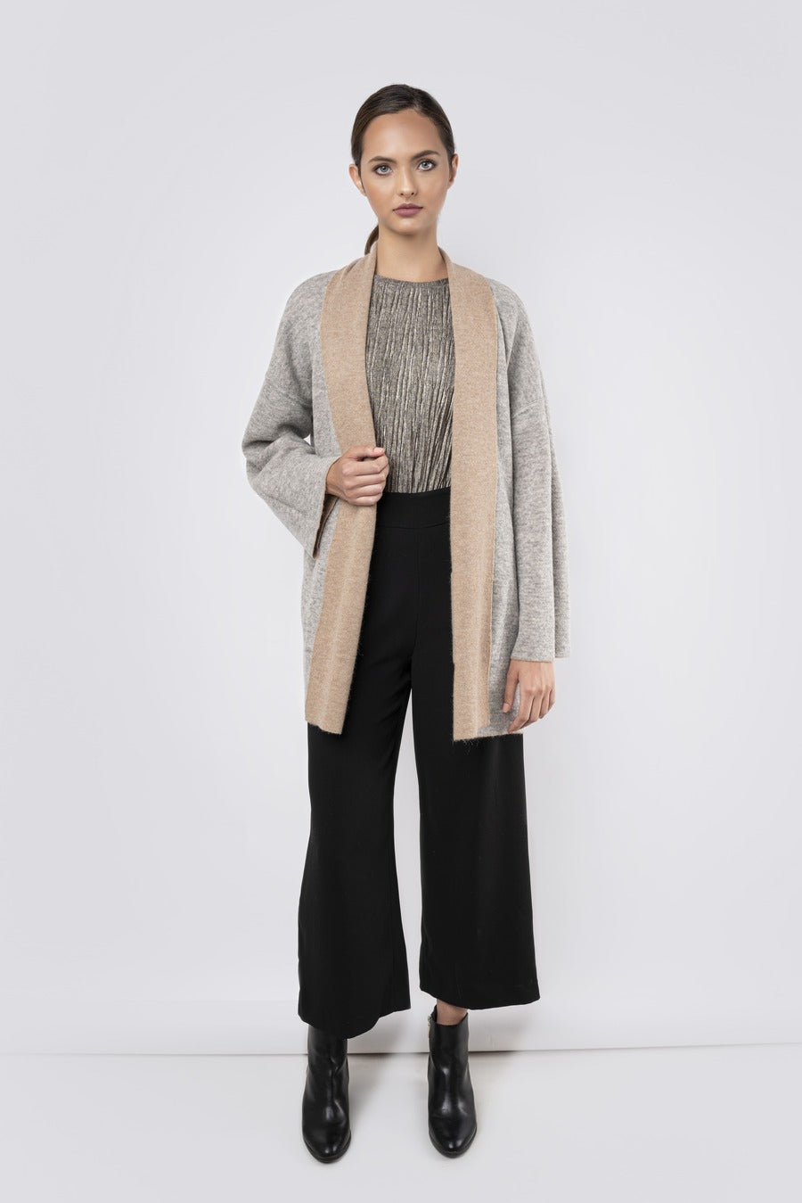 Reversible Alpaca Cardigan