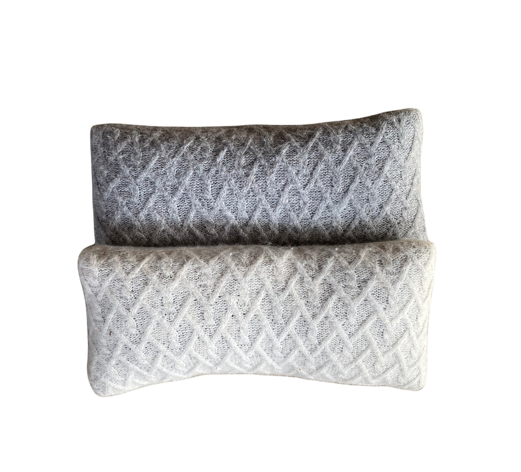 Lattice Cable Pillow w/ Cover