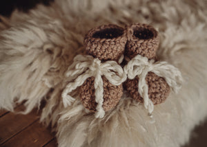 Hand Knit KPFarm Baby Booties