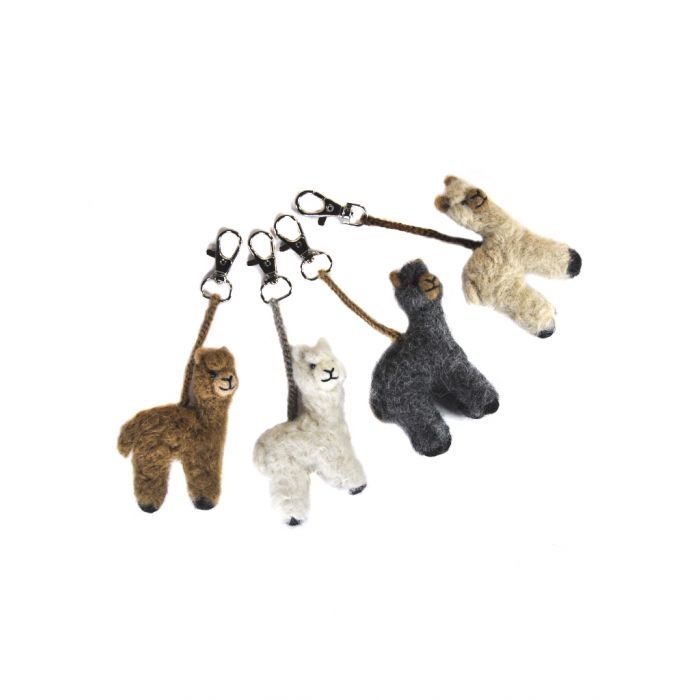 Alpaca Felted Bag Charm