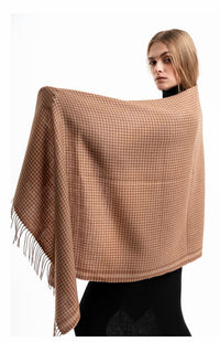 Pied De Poule Alpaca Scarf